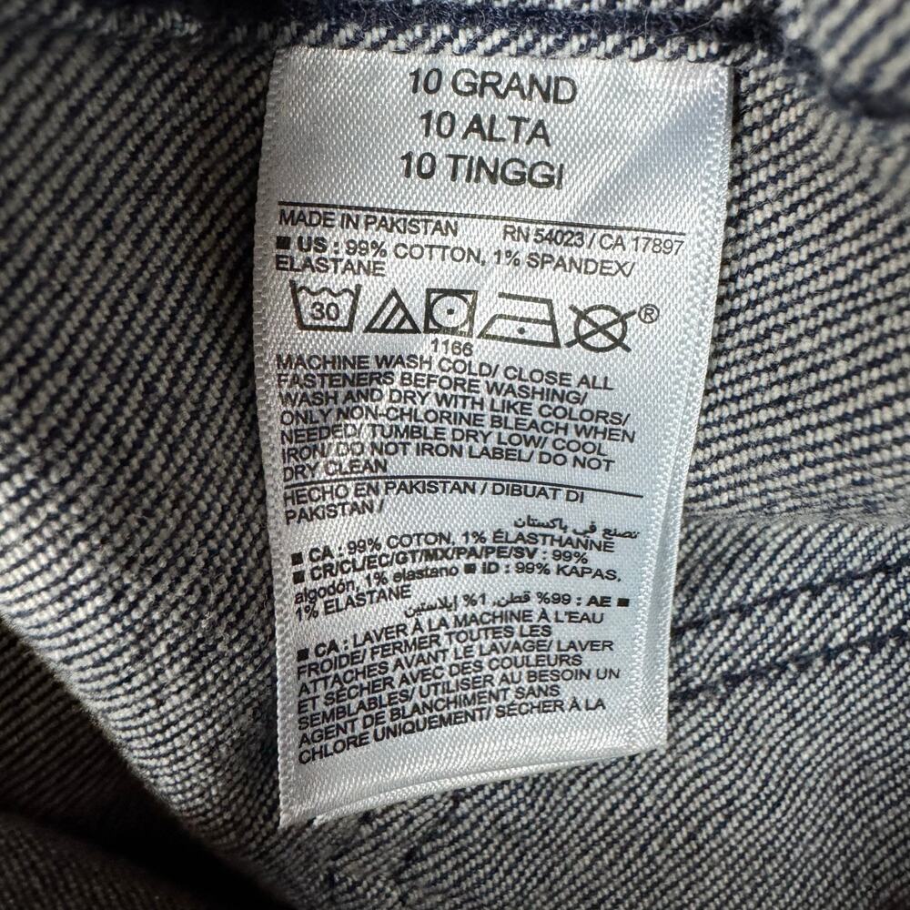 Old Navy Extra High-Waisted Trouser Wide-Leg Jeans Women's Dark Wash Denim - 10L - Picture 9 of 9